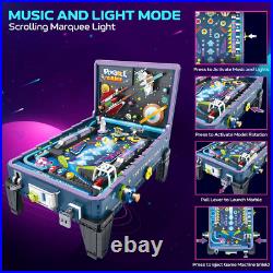 Pinball Machine Building Set Arcade Game Kit for Adults, Interactive Table Top D