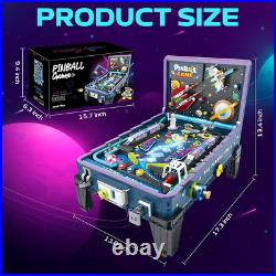 Pinball Machine Building Set Arcade Game Kit for Adults, Interactive Table Top D
