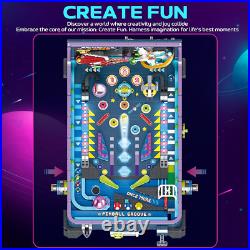 Pinball Machine Building Set Arcade Game Kit for Adults, Interactive Table Top D