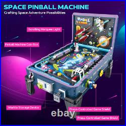 Pinball Machine Building Set Arcade Game Kit for Adults, Interactive Table Top D