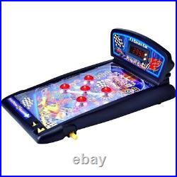 Pinball Machine Electronic Tabletop Pinball Game 165 Inch Scoreboard Kid Play