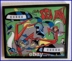 Pinball Wall Art Sea Ray 1971 LED Illuminated Back glass Arcade Decor
