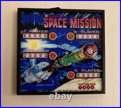 Pinball Wall Art Space Mission 1976 LED Illuminated Arcade Decor