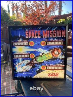 Pinball Wall Art Space Mission 1976 LED Illuminated Arcade Decor