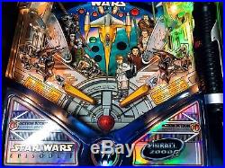 Pinball Williams Star Wars Episode I 3D 1999 Flipper Special Condition 100% Work