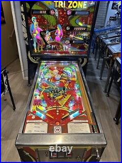 Pinball machine 1979 Williams Tri Zone
