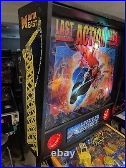 Pinball machine 1993 Data east Last Action Hero, Excellent Condition, Upgrades