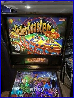 Pinball machine 2002 Stern Roller Coaster Tycoon, Rare! Nice