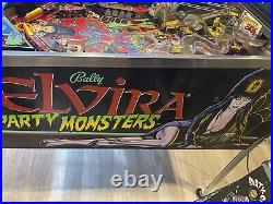 Pinball machine Elvira And The Party Monsters, OG Topper Sign