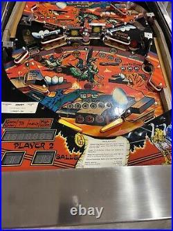 Pinball machine, Williams Joust, Very Rare