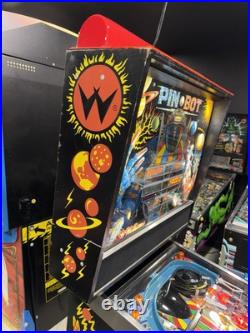 Pinbot PIN BOT Pinball Williams 1986 LEDS Free Ship Orange County Pinballs Pinbot PIN BOT Pinball Williams 1986 LEDS Free Ship Orange County Pinballs