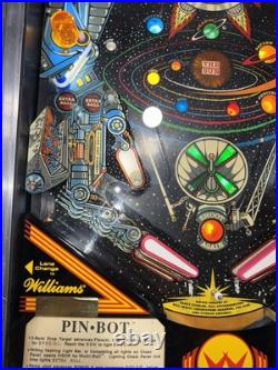 Pinbot PIN BOT Pinball Williams 1986 LEDS Free Ship Orange County Pinballs Pinbot PIN BOT Pinball Williams 1986 LEDS Free Ship Orange County Pinballs