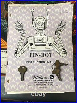 Pinbot Pin Bot Pinball Machine Williams Coin Op 1986