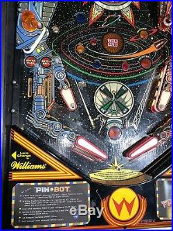Pinbot Pinball Machine Williams Coin Op Arcade Free Ship 1986