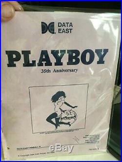 Playboy Pinball machine 1989 Data East Playboy 35th Anniversary