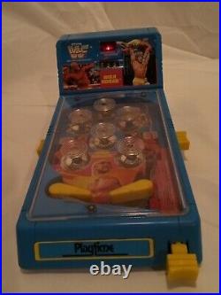 Playtime WWF 1988 Pinball Machine Tabletop VERY RARE Tested and Working