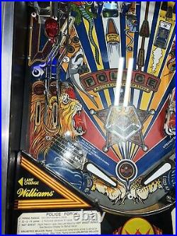 Police Force Pinball Machine by Williams Free Shipping LEDS