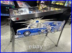 Police Force Pinball Williams 1989 LEDS Free Ship Orange County Pinballs Cops