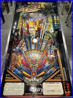 Police Force Pinball Williams 1989 LEDS Free Ship Orange County Pinballs Cops