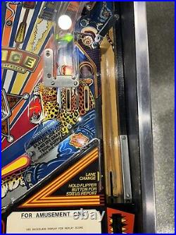 Police Force Pinball Williams 1989 LEDS Free Ship Orange County Pinballs Cops