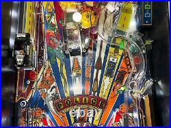 Police Force Pinball Williams 1989 LEDS Free Ship Orange County Pinballs Cops