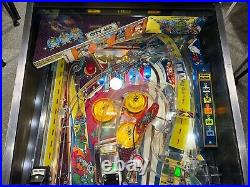 Police Force Pinball Williams 1989 LEDS Free Ship Orange County Pinballs Cops