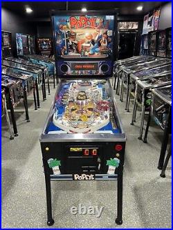 Popeye Machine Bally 1994 LEDS Free Shipping Orange County Pinballs Sailor Olive