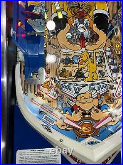 Popeye Machine Bally 1994 LEDS Free Shipping Orange County Pinballs Sailor Olive