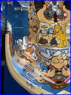 Popeye Saves the Earth Pinball Machine Bally 1994 LEDS Free Ship OC Pinballs