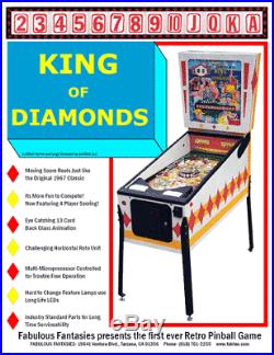 Prototype One Of One Retro Pinball King Of Diamonds Pinball Machine