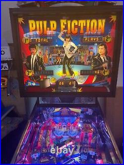 Pulp Fiction Limited Edition Pinball Machine with Topper Chicago Gaming Company