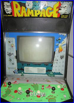 RAMPAGE ARCADE MACHINE by BALLY/MIDWAY 1986 (Excellent Condition) RARE