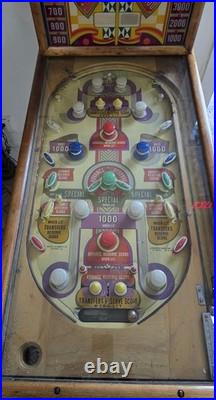 RARE 1940 Keeny's Score Champ Pinball Machine Nice Clean Powers On