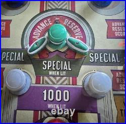 RARE 1940 Keeny's Score Champ Pinball Machine Nice Clean Powers On