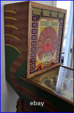 RARE 1940 Keeny's Score Champ Pinball Machine Nice Clean Powers On