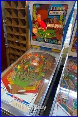 RARE VINTAGE Gottlieb's Pro Pool Pinball Machine POWERS ON