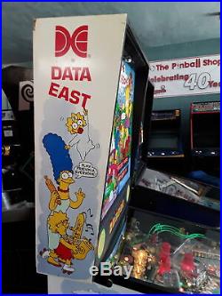 REALLY NICE! The Simpsons Pinball Machine by Data East-FREE SHIPPING
