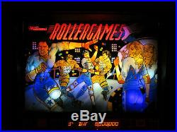 ROLLERGAMES Arcade Pinball Machine Williams 1990 (Custom LED)