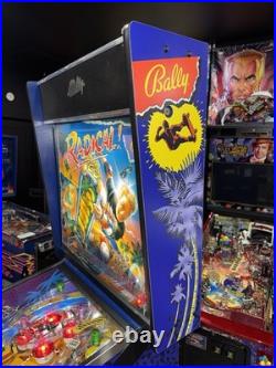 Radical! Pinball Machine Bally 1990 LEDS Orange County Pinballs FREE SHIP
