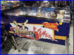 Radical! Pinball Machine Bally 1990 LEDS Orange County Pinballs FREE SHIP