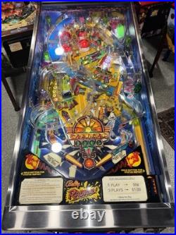 Radical! Pinball Machine Bally 1990 LEDS Orange County Pinballs FREE SHIP