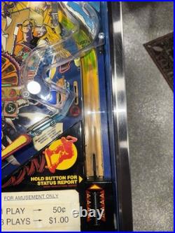 Radical! Pinball Machine Bally 1990 LEDS Orange County Pinballs FREE SHIP