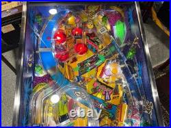 Radical! Pinball Machine Bally 1990 LEDS Orange County Pinballs FREE SHIP