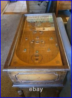 Rare 1930's Snooker Pinball Machine Flipper less Antique Bagatelle VG Works Rare 1930's Snooker Pinball Machine Flipper less Antique Bagatelle VG Works