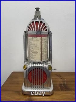 Rare 1930s Shyvers multiphone Table Top Juke Box Radio Coin Op Vintage