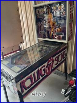 Rare 1980 Bally Rolling Stones Pinball Machine
