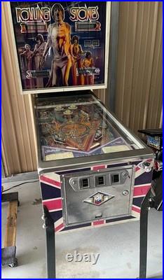 Rare 1980 Bally Rolling Stones Pinball Machine