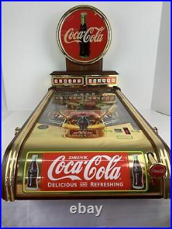 Rare Franklin Mint Deluxe Edition Coca Cola Collectors Coke Pinball Machine