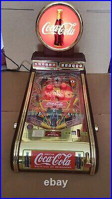 Rare Franklin Mint Deluxe Edition Coca Cola Collectors Pinball Machine