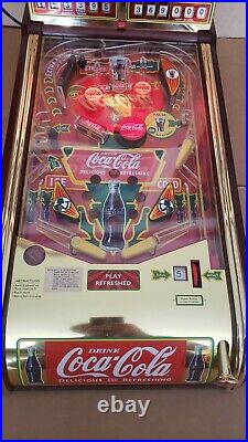 Rare Franklin Mint Deluxe Edition Coca Cola Collectors Pinball Machine